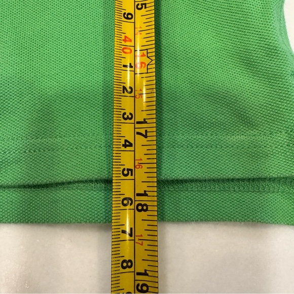 Ralph Lauren Girls Glitter Big Polo Shirt Green Short Sleeves Size Small (7) - Picture 6 of 8
